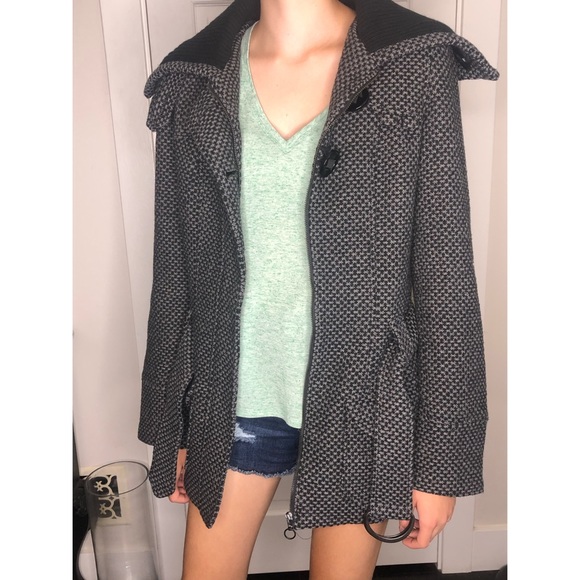 Wool Poly blend Peacoat - Picture 2 of 14